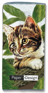 10 bedruckte Taschentücher Cat,  Tiere,  Sommer,  bedruckte papiertaschentücher,  Katze