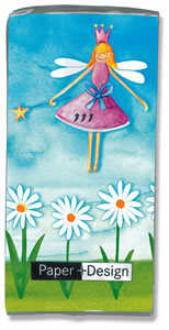 10 bedruckte Taschentücher Little fairy,  Blumen,  Sommer,  Everyday,  bedruckte papiertaschentücher,  Elfe