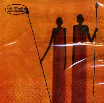 20 Servietten - 33 x 33 cm Massais? Tradition orange,  Menschen - Personen,  Regionen - Afrika,  Everyday,  lunchservietten,  Massai