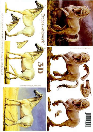 3D Bogen Pferde II - Format A4,  Sport - Reiten,  Tiere - Pferde,  Le Suh,  3D Bogen,  Pferde II,  Reiten,  Pferde