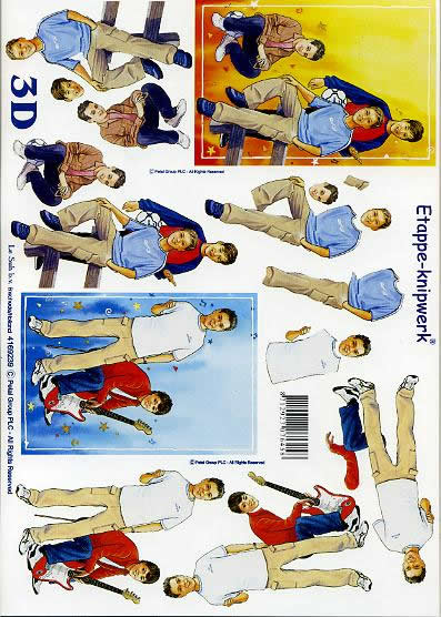3D Bogen Jungen - Format A4, Sonstiges - Musik,  Menschen - Personen,  Le Suh,  Frühjahr,  3D Bogen,  Jungen,  Teenager