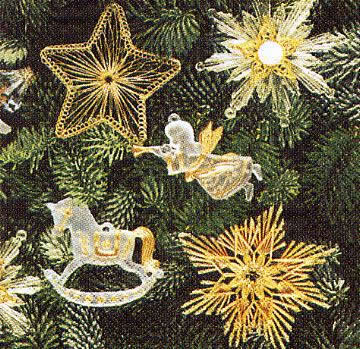 20 Servietten - 33 x 33 cm ,  Weihnachten - Sterne,  Weihnachten - Baumschmuck,  Weihnachten,  lunchservietten