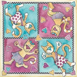 20 Servietten - 25 x 25 cm Katzenjammer,  Tiere - Katzen,  Everyday,  cocktail servietten,  Katzenjammer