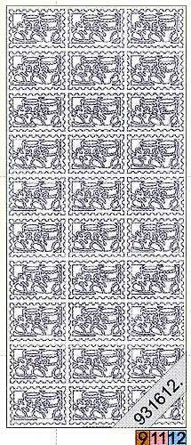 1 Stickers - 10 x 23 cm 0909 - Marken mit Schuhe - gold, Farbe - gold,  Ereignisse - Geburt,  Art - Stickers normal,  Jahreszeit - Everyday,  0909 - Marken mit Schuhe