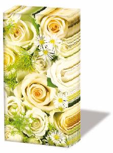 10 bedruckte Taschentücher WEDDING ROSES,  Ereignisse,  Blumen,  Sommer,  bedruckte papiertaschentücher,  Rosen,  Hochzeit