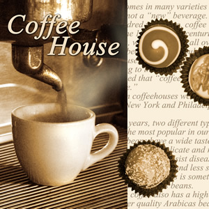 20 Servietten - 25 x 25 cm COFFEE HOUSE,  Sonstiges - Schriften,  Getränke Kaffee / Tee,  Essen - Pralinen / Schokolade,  Everyday,  cocktail servietten