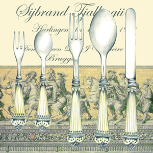 20 Servietten - 25 x 25 cm COUVERT,  Sonstiges - Schriften,  Essen -  Sonstiges,  Everyday,  cocktail servietten,  Messer,  Gabel,  Löffel