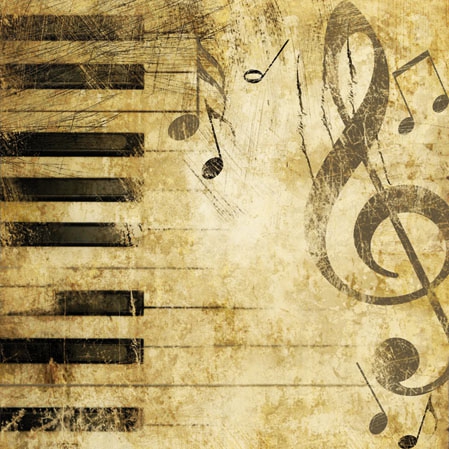 20 Servietten - 25 x 25 cm PIANO,  Sonstiges - Musik,  Everyday,  cocktail servietten,  Noten