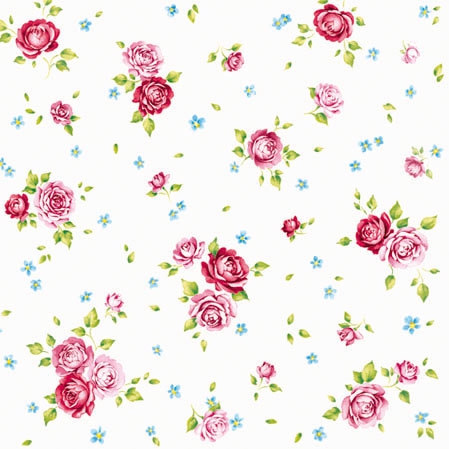 20 Servietten - 25 x 25 cm ROSALIE WHITE,  Blumen - Rosen,  Sommer,  cocktail servietten