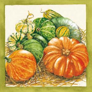 20 napkins - 25 x 25 cm ZUCCA,  Fruits - free section-bites,  Autumn,  cocktail napkins