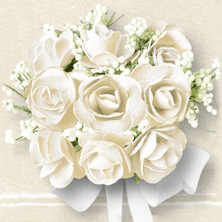 20 Servietten - 25 x 25 cm ,  Ereignisse,  Blumen - Rosen,  Sommer,  cocktail servietten