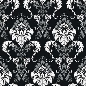 20 Servietten - 33 x 33 cm NEW FASHION BLACK,  Sonstiges - Muster,  Blumen,  Everyday,  lunchservietten