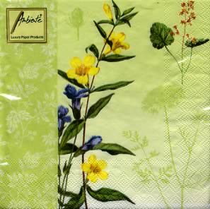 20 Servietten - 33 x 33 cm ,  Blumen -  Sonstige,  Frühjahr,  lunchservietten