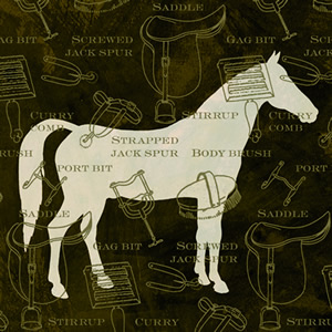 20 Servietten - 33 x 33 cm HORSE CLASSICS BROWN,  Tiere - Pferde,  Sport - Reiten,  Everyday,  lunchservietten