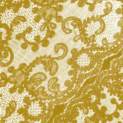 20 Servietten - 33 x 33 cm LACE GOLD,  Sonstiges - Muster,  Everyday,  lunchservietten