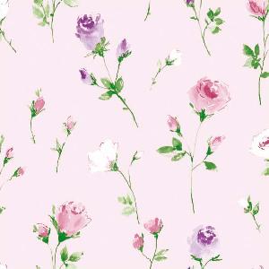 20 Servietten - 33 x 33 cm ROMANCE PINK,  Blumen - Rosen,  Sommer,  lunchservietten
