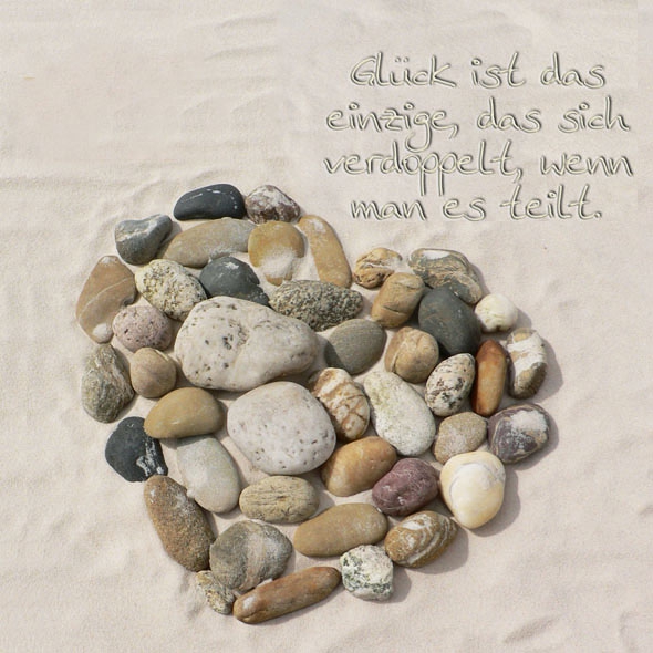 20 Servietten - 33 x 33 cm GLÜCKSSTEINE,  Sonstiges - Steine,  Sonstiges - Schriften,  Everyday,  lunchservietten,  Herzen