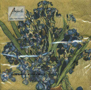 20 Servietten - 33 x 33 cm IRISES,  Blumen -  Sonstige,  Sommer,  lunchservietten,  Sumpfiris