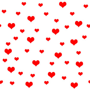 20 Servietten - 33 x 33 cm LOTS OF HEARTS RED,  Ereignisse - Liebe,  Everyday,  lunchservietten,  Herzen