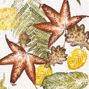 20 Servietten - 33 x 33 cm LEAVES,  Herbst - Blätter / Laub,  Herbst,  lunchservietten