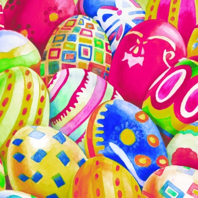 20 Servietten - 33 x 33 cm ,  Ostern,  Sonstiges - Muster,  Ostern - Ostereier,  Ostern,  lunchservietten,  bunte Ostereier,  Eier