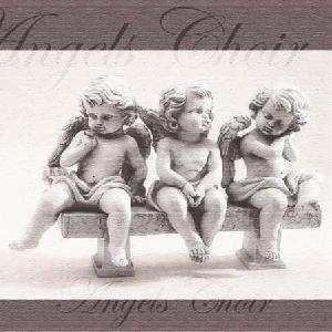 20 napkins - 25 x 25 cm ANGELS CHOIR,  Christmas - angels,  Christmas,  cocktail napkins