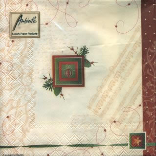 20 Servietten - 33 x 33 cm CHRISTMAS WREATH,  Weihnachten - Sterne,  Weihnachten,  lunchservietten