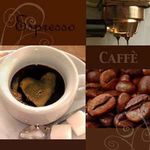 20 Servietten - 25 x 25 cm Espresso Amore,  Sonstiges - Schriften,  Getränke Kaffee / Tee,  Everyday,  cocktail servietten,  Kaffeebohnen