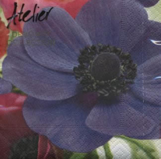 20 Servietten - 25 x 25 cm Mona,  Blumen -  Sonstige,  Blumen,  Everyday,  cocktail servietten