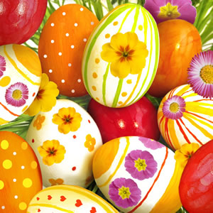 20 Servietten - 33 x 33 cm Eiernest,  Ostern - Ostereier,  Ostern,  lunchservietten
