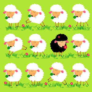 20 Servietten - 33 x 33 cm Wolli&Co.,  Tiere - Schafe,  Frühjahr,  lunchservietten