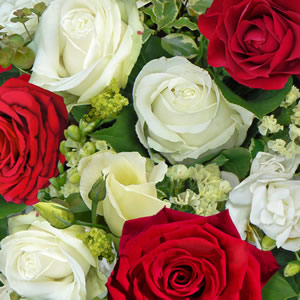 20 Servietten - 33 x 33 cm Bouquet,  Blumen - Rosen,  Sommer,  lunchservietten