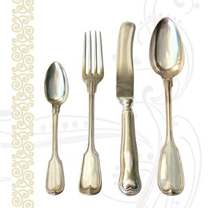 20 Servietten - 33 x 33 cm Silberglanz,  Essen,  Everyday,  lunchservietten,  Besteck