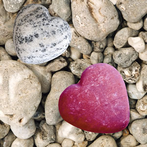 20 Servietten - 33 x 33 cm Heart of Stone,  Sonstiges - Steine,  Everyday,  lunchservietten