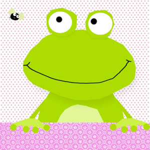 20 Servietten - 33 x 33 cm Big Frog,  Tiere - Frösche,  Sommer,  lunchservietten
