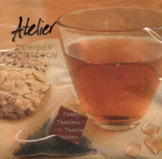 20 Servietten - 33 x 33 cm Teestunde,  Getränke -  Sonstige,  Getränke Kaffee / Tee,  Everyday,  lunchservietten