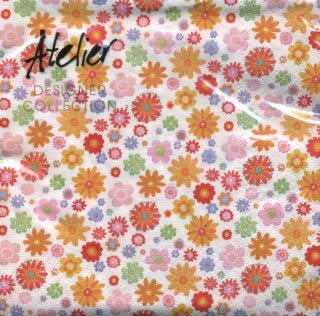 20 Servietten - 33 x 33 cm Lilly, orange,  Blumen -  Sonstige,  Blumen,  Everyday,  lunchservietten