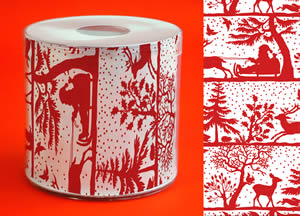 1 roles printed toilet paper - 3-ply - 200 sheets Weihnachtsmärchen,  Winters,  Christmas,  printed toilet paper
