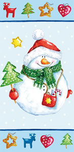 10 bedruckte Taschentücher Olaf,  Winter,  Weihnachten,  bedruckte papiertaschentücher