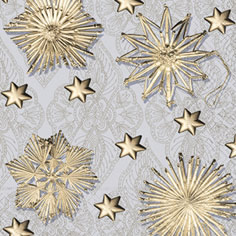 20 Servietten - 25 x 25 cm ,  Weihnachten - Sterne,  Weihnachten,  cocktail servietten