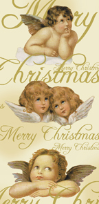 10 bedruckte Taschentücher TT xmas angels,  Weihnachten,  bedruckte papiertaschentücher,  Engel