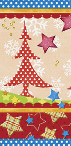 10 bedruckte Taschentücher TT multi-coloured xmas,  Weihnachten,  bedruckte papiertaschentücher