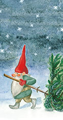 10 bedruckte Taschentücher TT his tree,  Winter,  bedruckte papiertaschentücher