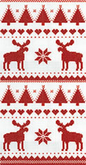 10 bedruckte Taschentücher TT nordica,  Tiere,  Winter,  bedruckte papiertaschentücher,  Elche,  Herzen