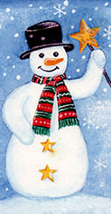 10 bedruckte Taschentücher TT happy snowman,  Winter,  bedruckte papiertaschentücher,  Schneemann
