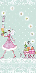 10 bedruckte Taschentücher TT christmas shopping,  Winter,  bedruckte papiertaschentücher