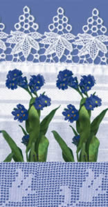 10 bedruckte Taschentücher TT forget-me-not,  Blumen,  Frühjahr,  bedruckte papiertaschentücher