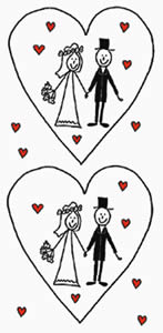 10 bedruckte Taschentücher ,  Ereignisse,  Everyday,  bedruckte papiertaschentücher,  Brautpaar,  Hochzeit