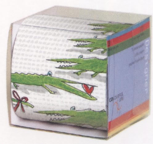 1 roles printed toilet paper - 3-ply - 200 sheets Topi dangerous love,  Everyday,  printed toilet paper