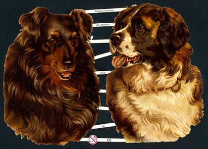 1 Bogen Glanzbilder ,  Sonstiges,  Glanzbilder,  Tiere,  Everyday,  Hunde